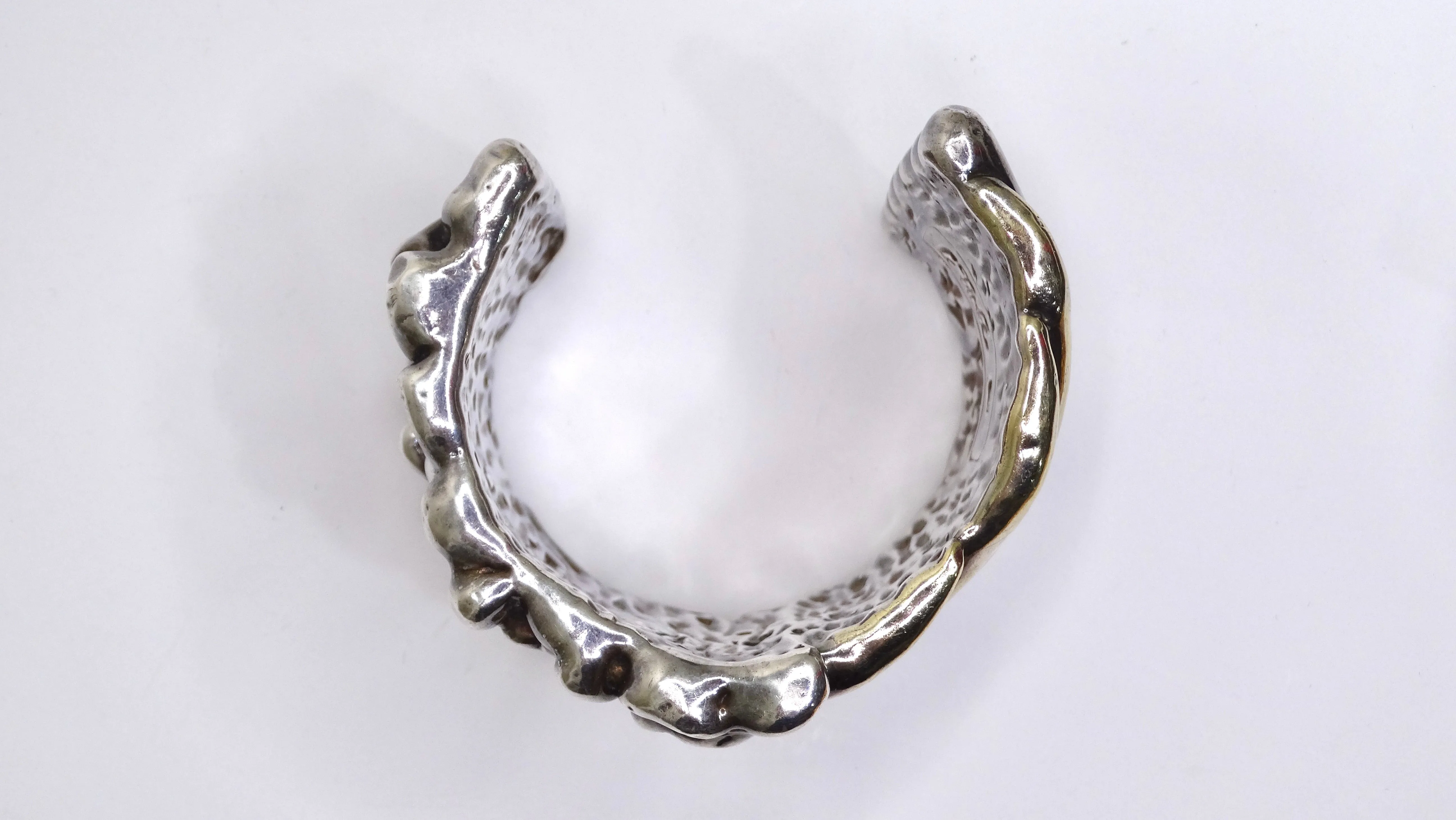 Mixed Metal Hollow Cuff