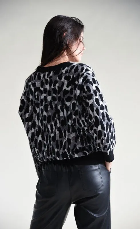 Molly Bracken Animal Print Sweater