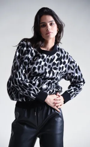 Molly Bracken Animal Print Sweater