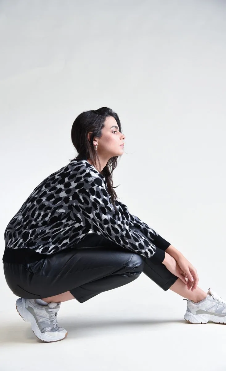 Molly Bracken Animal Print Sweater