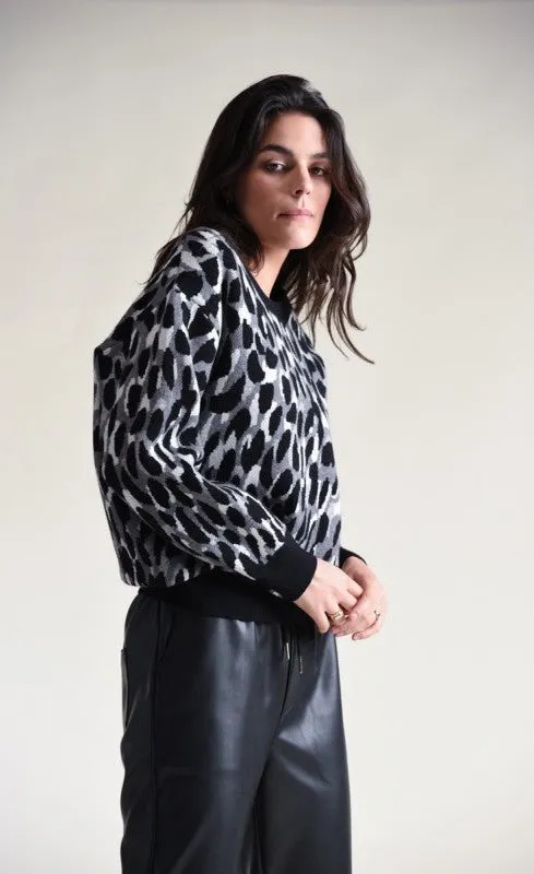 Molly Bracken Animal Print Sweater