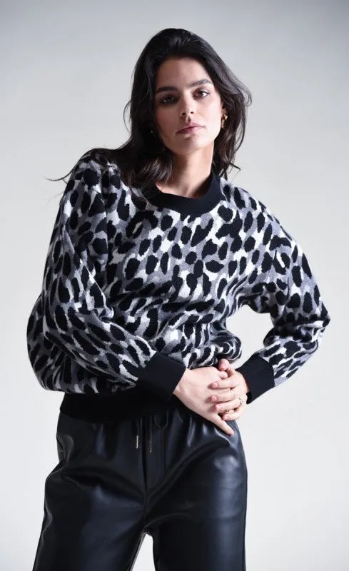 Molly Bracken Animal Print Sweater