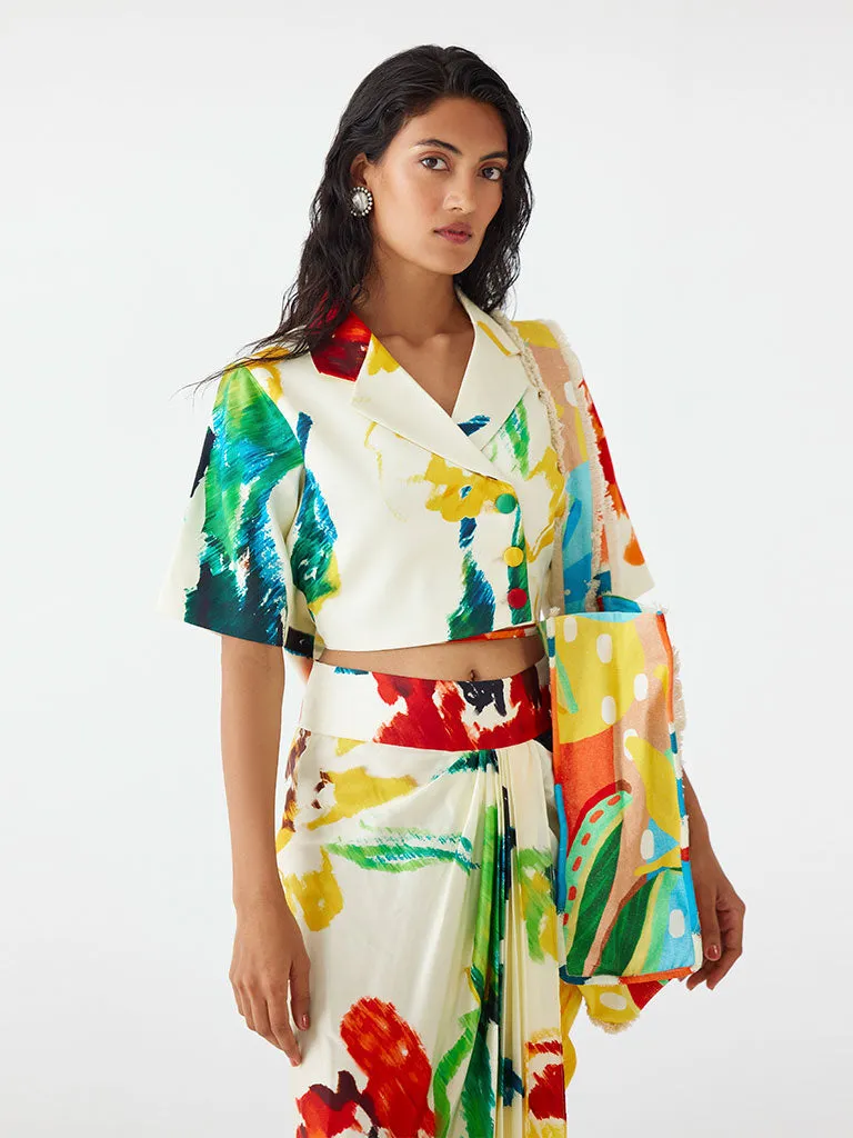 Monet Crop Blazer & Skirt Set