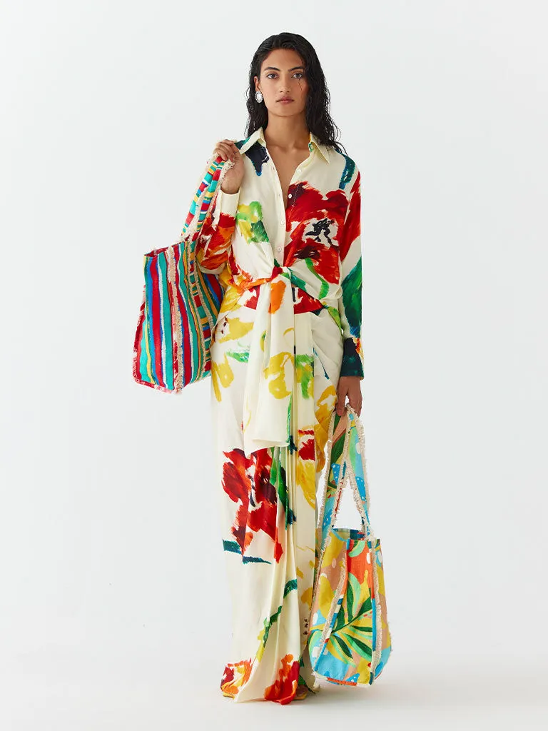 Monet Knot Shirt & Skirt Set