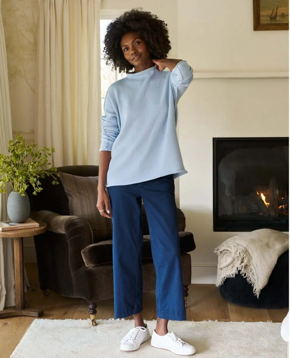 Monterey Cotton Sweater Ice Blue