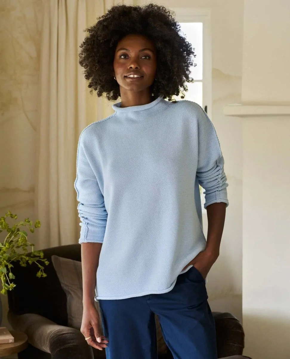 Monterey Cotton Sweater Ice Blue