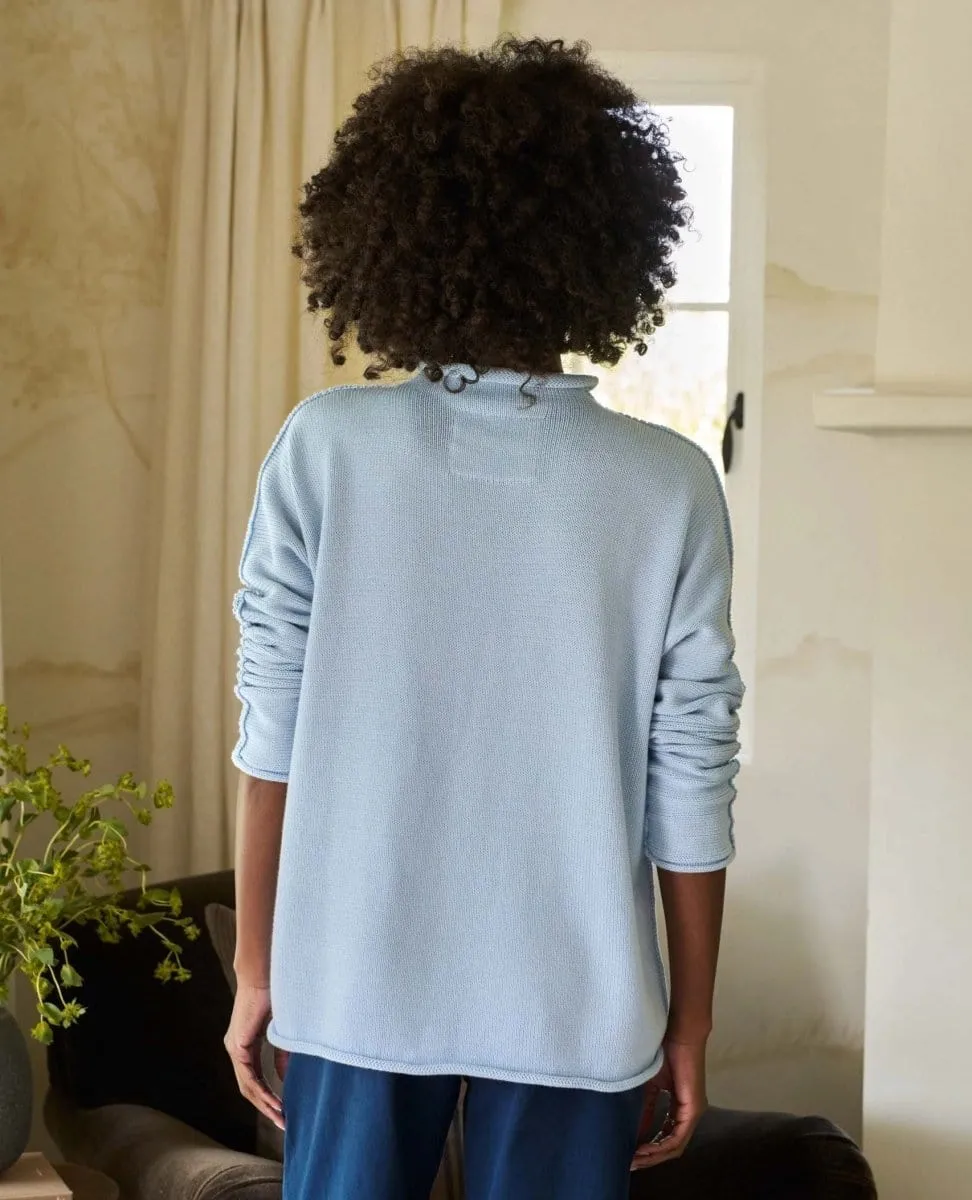 Monterey Cotton Sweater Ice Blue