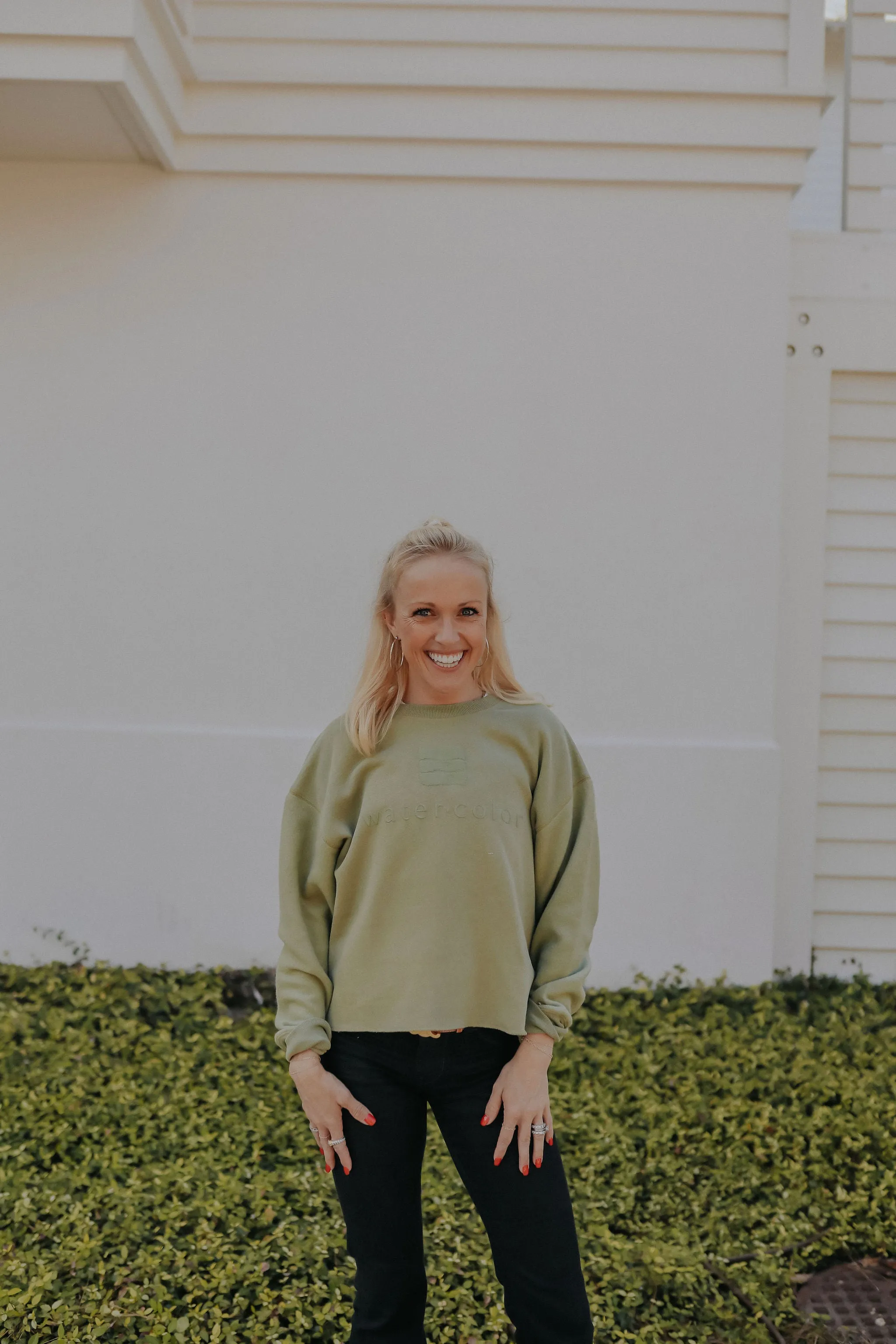 Moss Reverse Fleece Oversized Midi