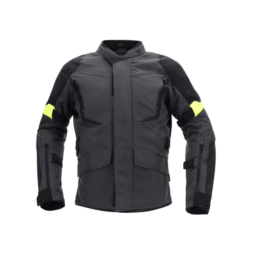Moto Jacket Richa Cyclone 2 Gore-Tex Jacket, Gray/Yellow