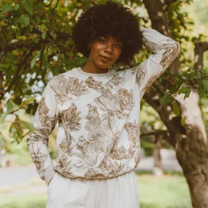 Mushroom Crewneck Sweatshirt - Oatmeal
