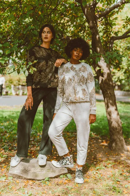Mushroom Crewneck Sweatshirt - Oatmeal