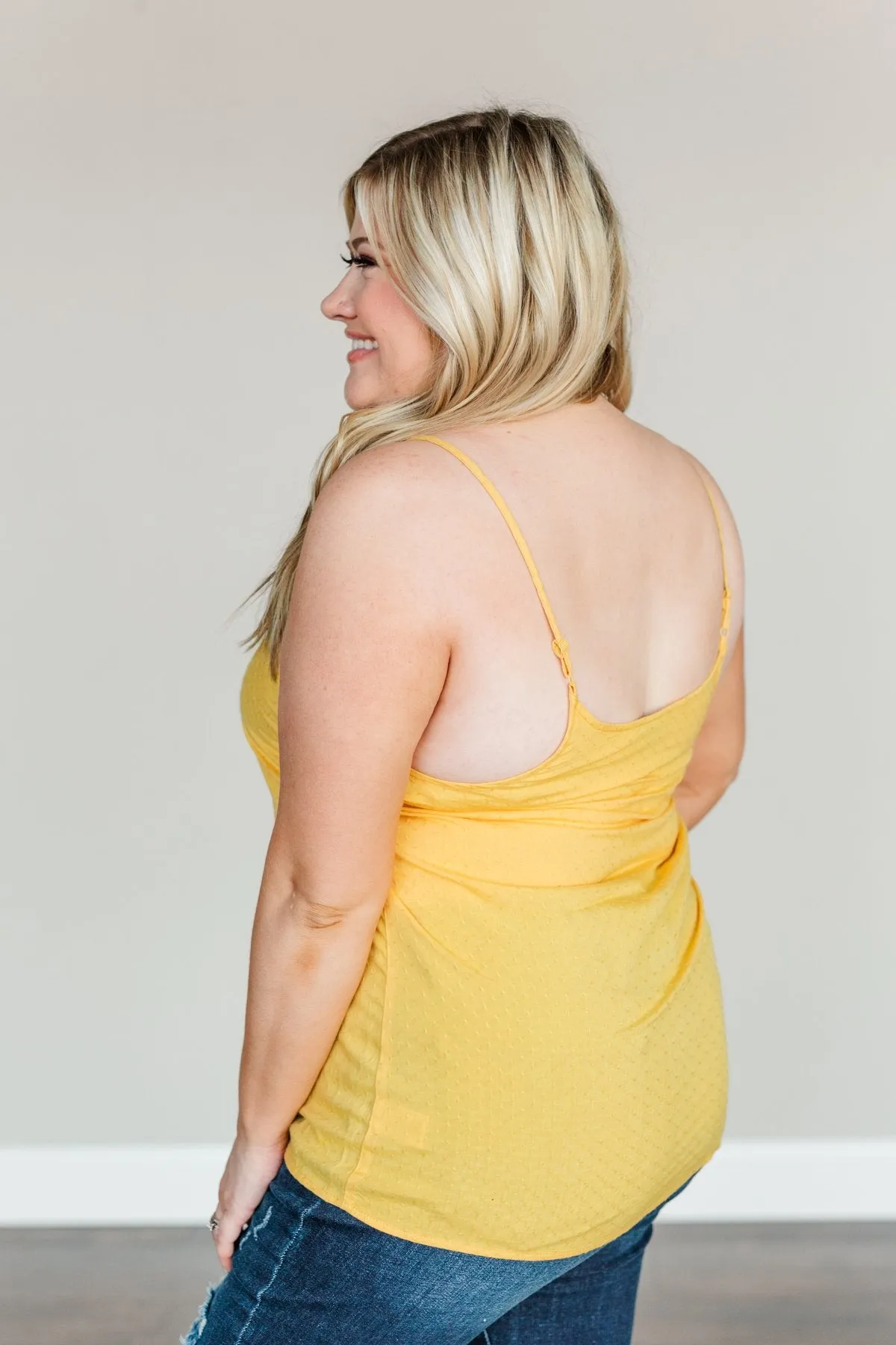 Must Be Dreaming Tank Top- Golden Yellow