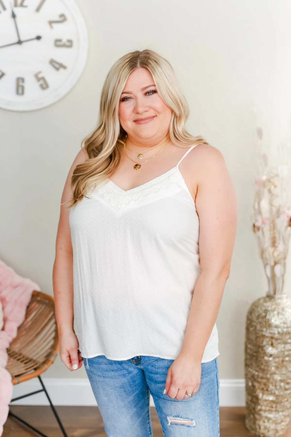Must Be Dreaming Tank Top- Off White