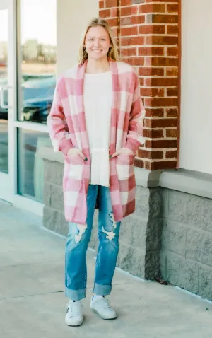 My Favorite Check Teddy Cardigan