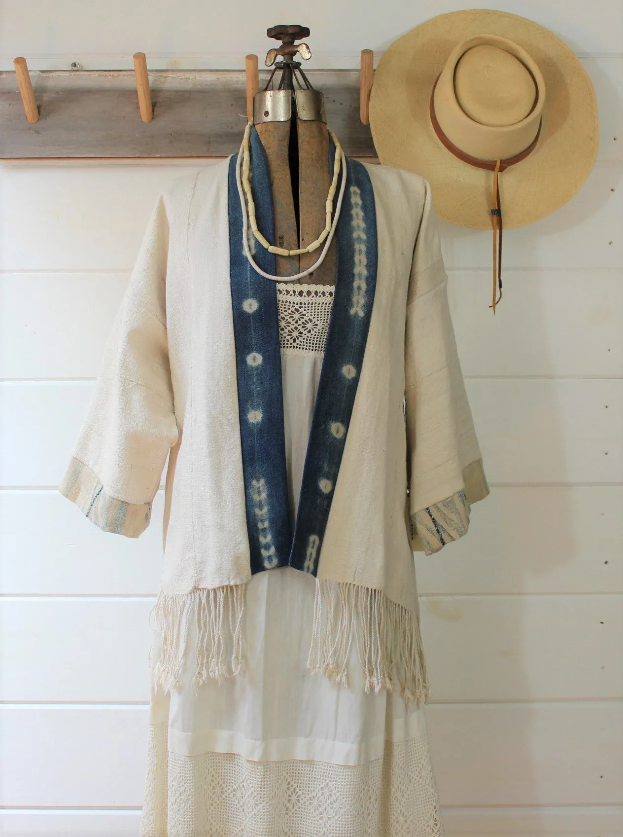 Natural   Indigo Shibori Jacket