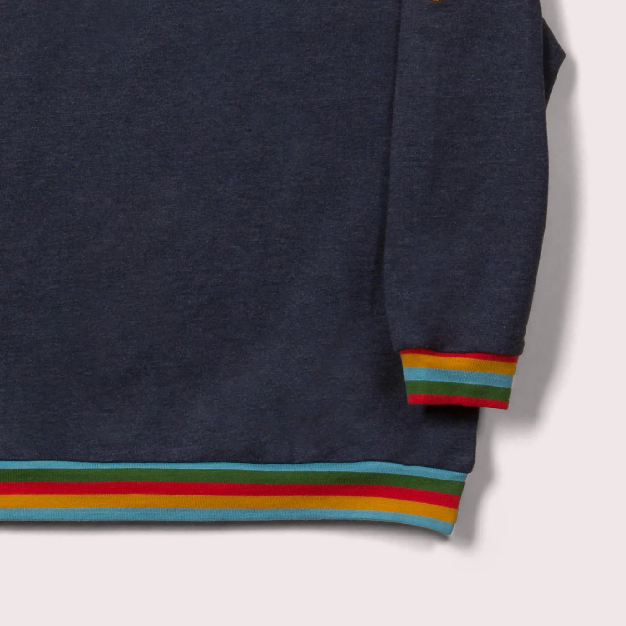 Navy Marl Rainbow Raglan Sweatshirt
