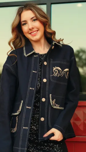 Navy Western Stitch Jacket BRJ3176
