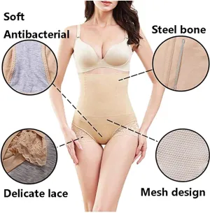 New AKDesigns Women Seamless Tummy Control Shapewear - Shapermint - Butt Lifter- Slimming Corset Seamless, Beige, Sz M!