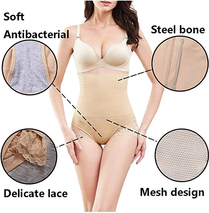 New AKDesigns Women Seamless Tummy Control Shapewear - Shapermint - Butt Lifter- Slimming Corset Seamless, Beige, Sz M!