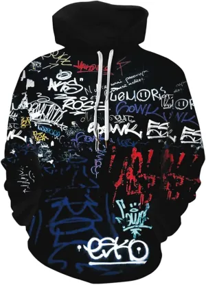 New Azuki Fashion Men's 3D Graphic Printed Hoodies Unisex Long Sleeve Casual Sweatshirt Sz S! Great Quality! Multi