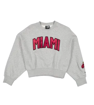 New Era Miami HEAT Women's Boxy Crewneck
