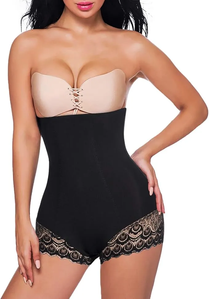 NEW Irisnaya Waist Trainer for Women Butt Lifter Shapewear Tummy Control Panty High Waist Body Shaper Shorts Slimming Girdle Black, Sz L