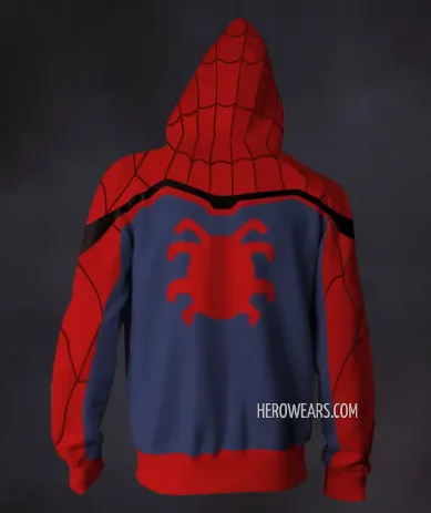NEW Retails $72, Spider-man Parker Home MK1 Zipper Hoodie, Sz XL