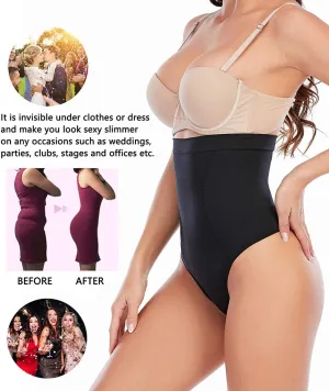New YIANNA Shapewear for Women Tummy Control Seamless High-Waist Brief with Thong (Sz S/M!