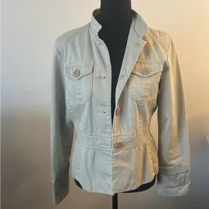 Nine West Cropped Cotton Blazer, sz M