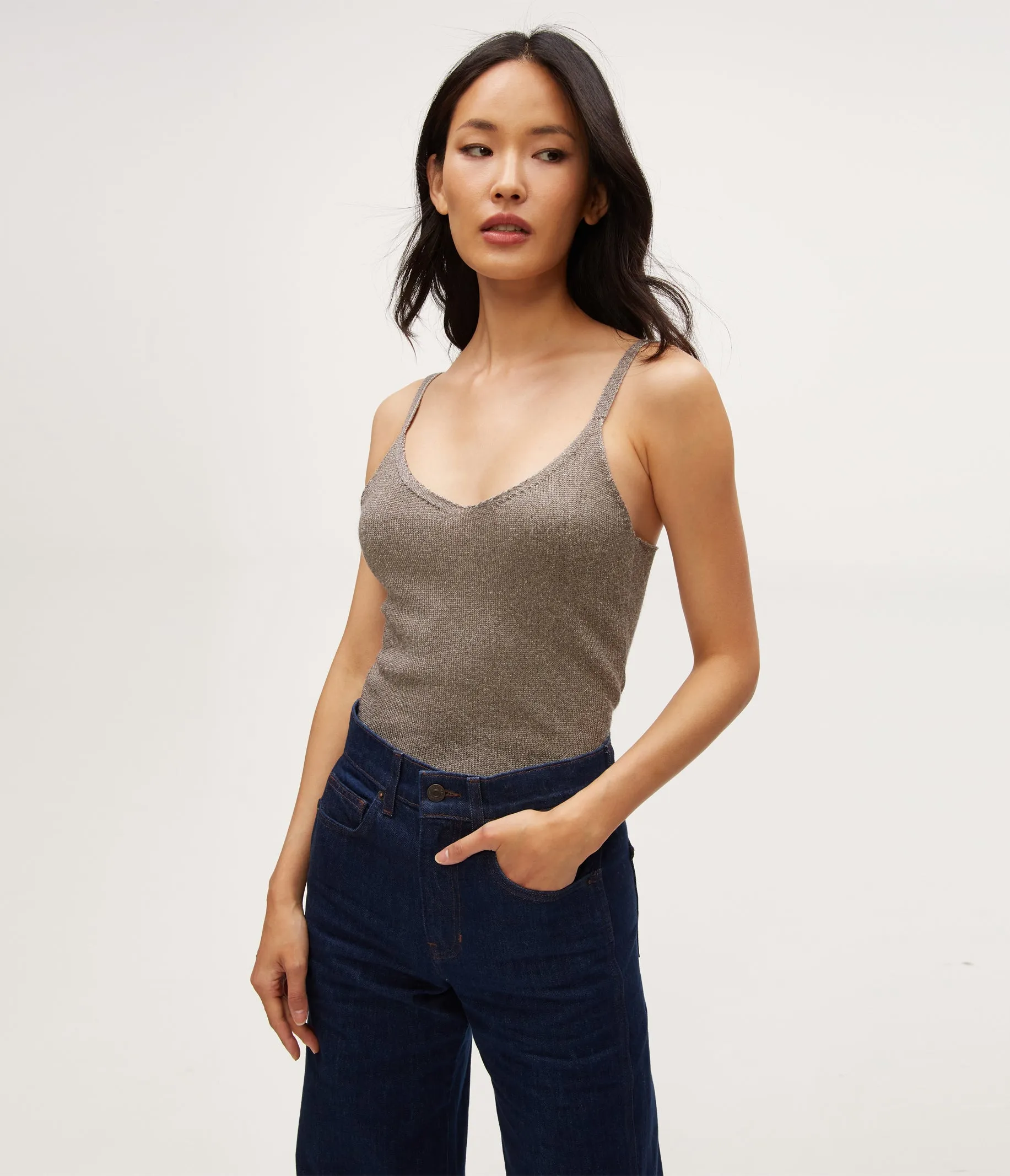 Nomi Metallic Sweater Camisole