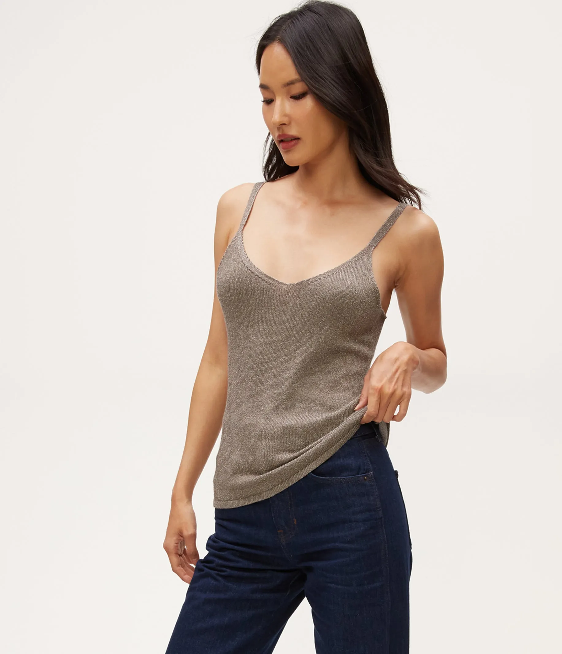 Nomi Metallic Sweater Camisole
