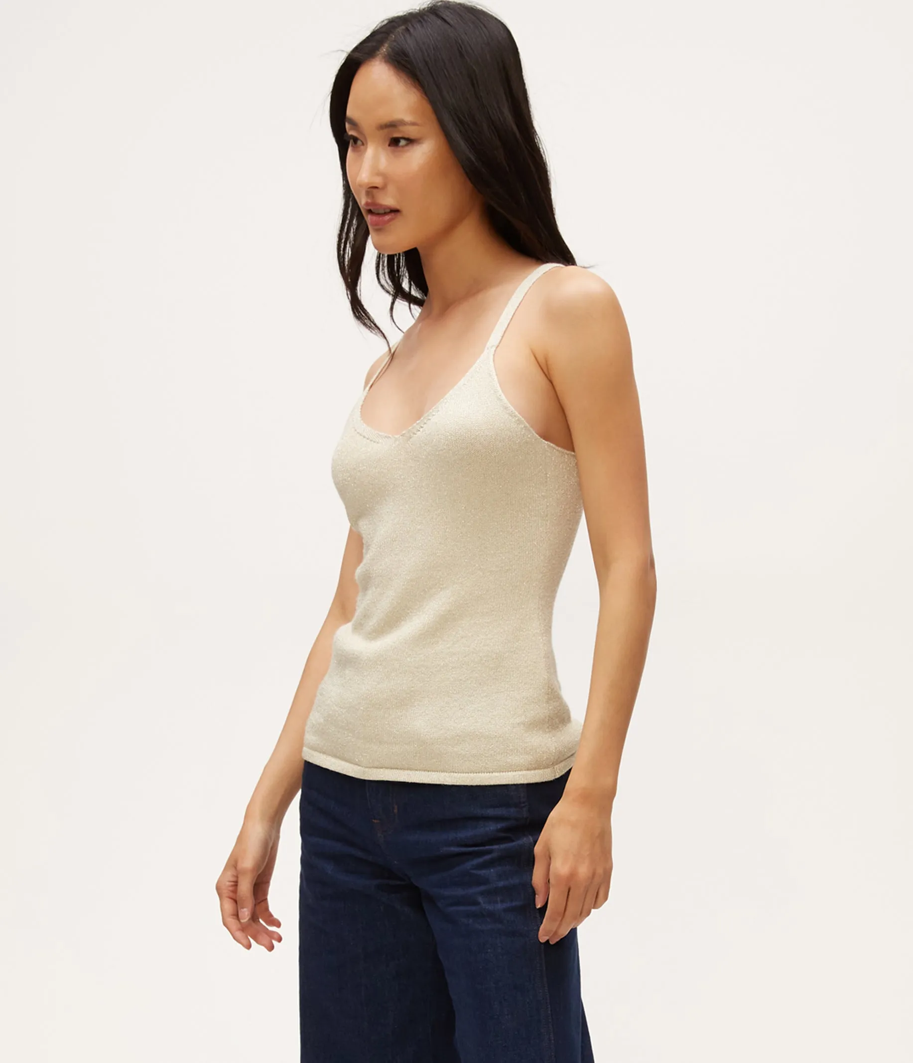 Nomi Metallic Sweater Camisole