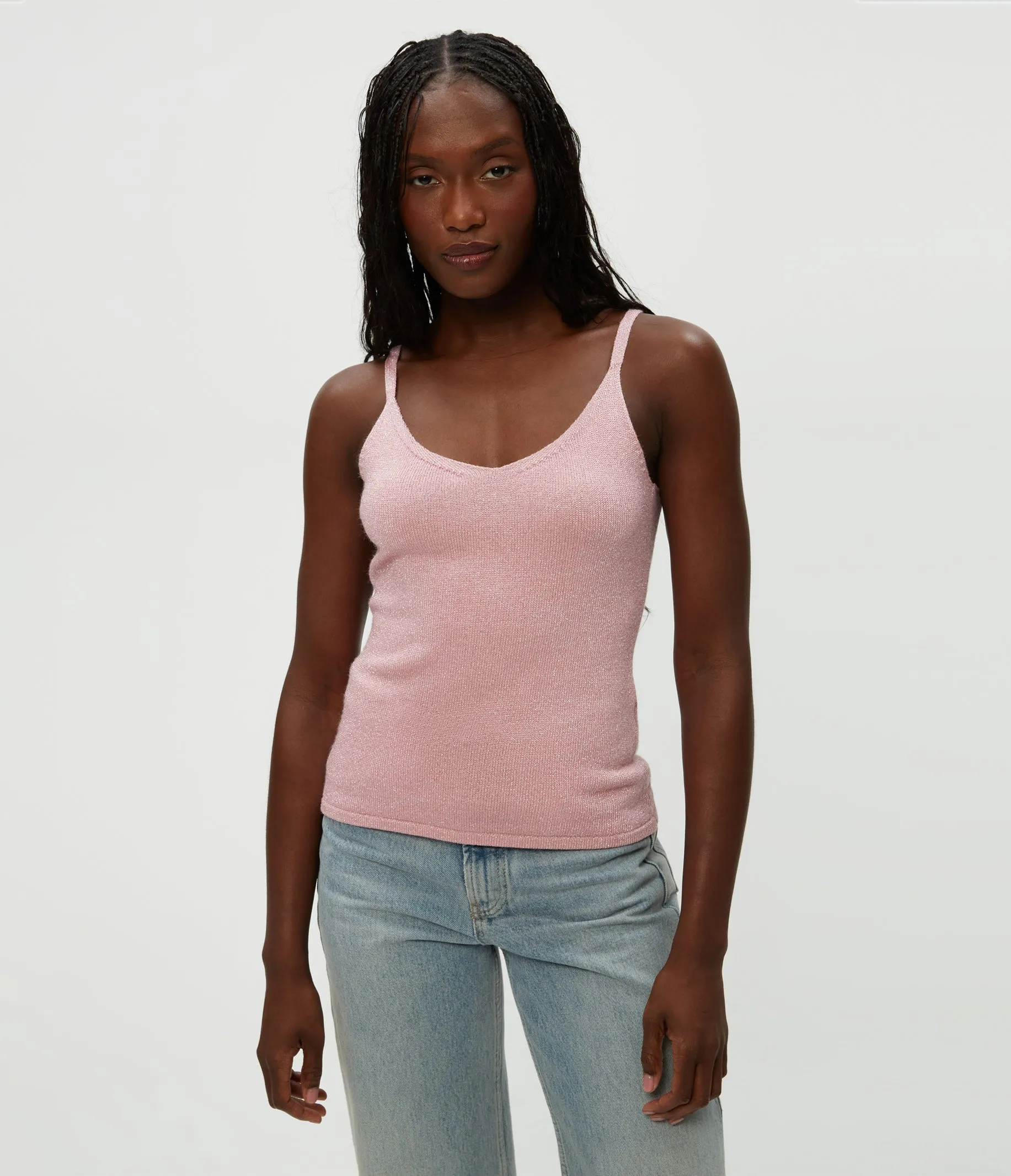 Nomi Metallic Sweater Camisole