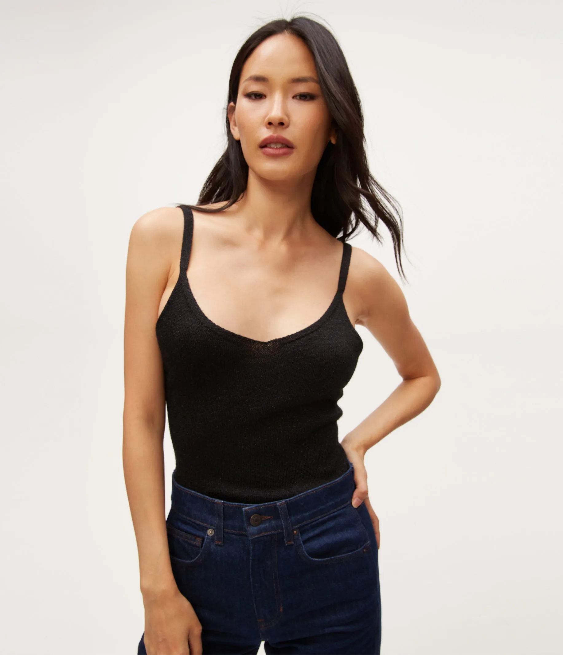 Nomi Metallic Sweater Camisole