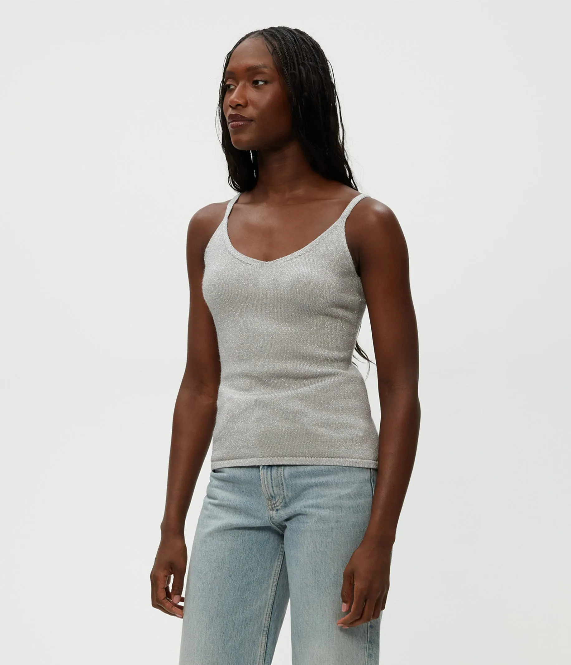 Nomi Metallic Sweater Camisole