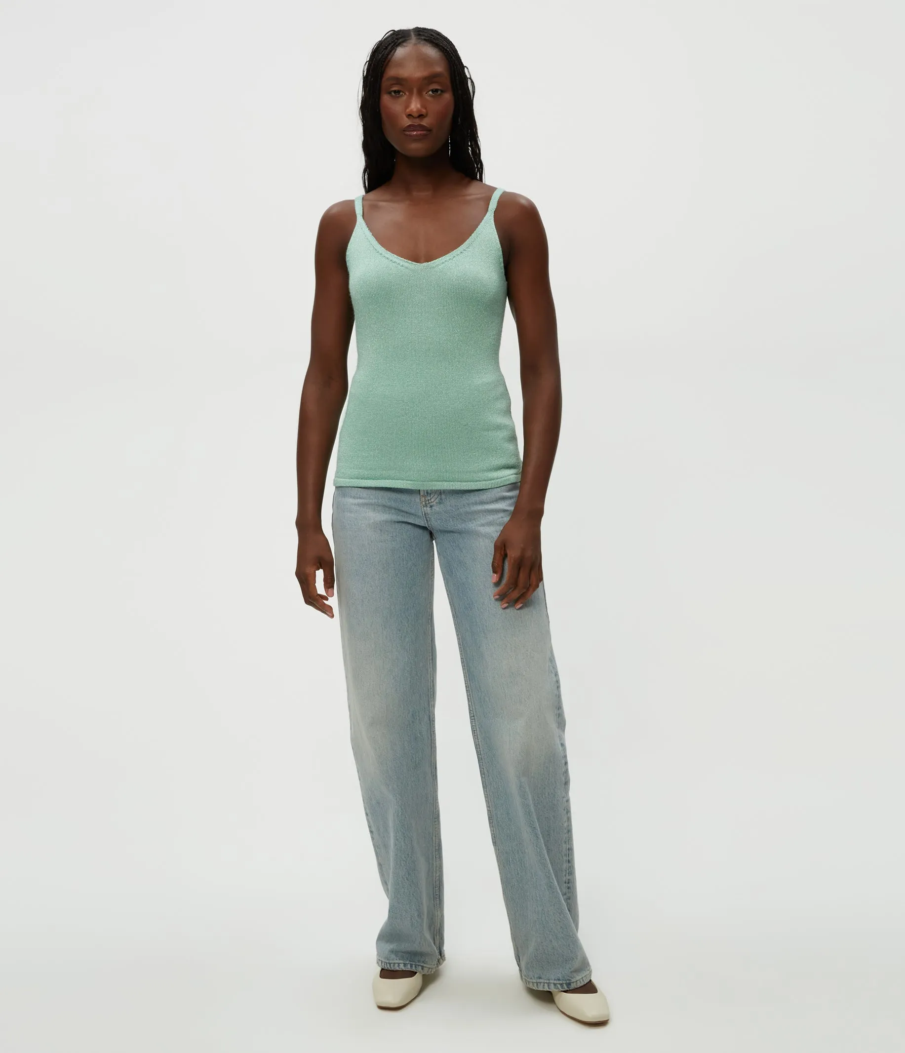 Nomi Metallic Sweater Camisole
