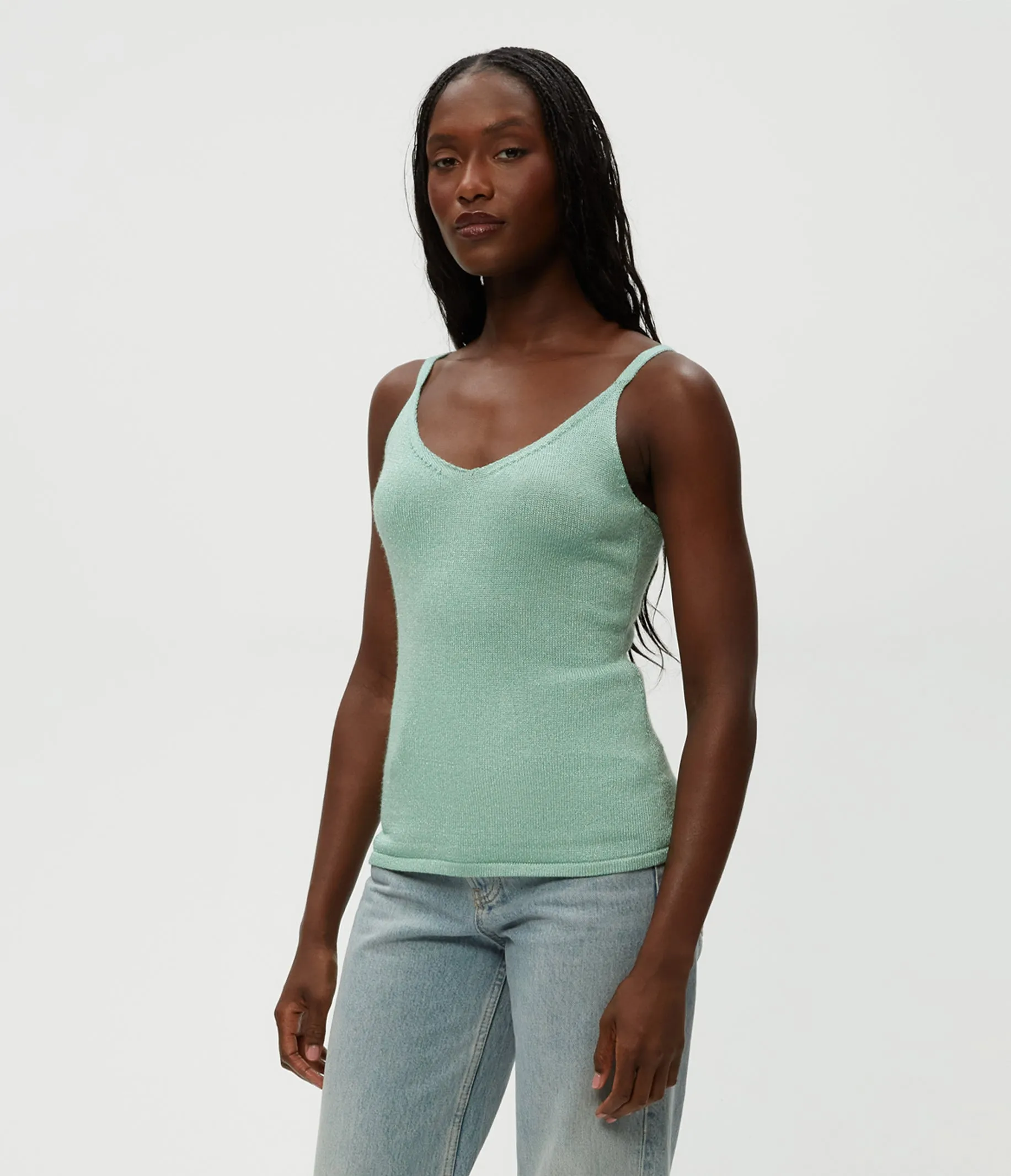 Nomi Metallic Sweater Camisole