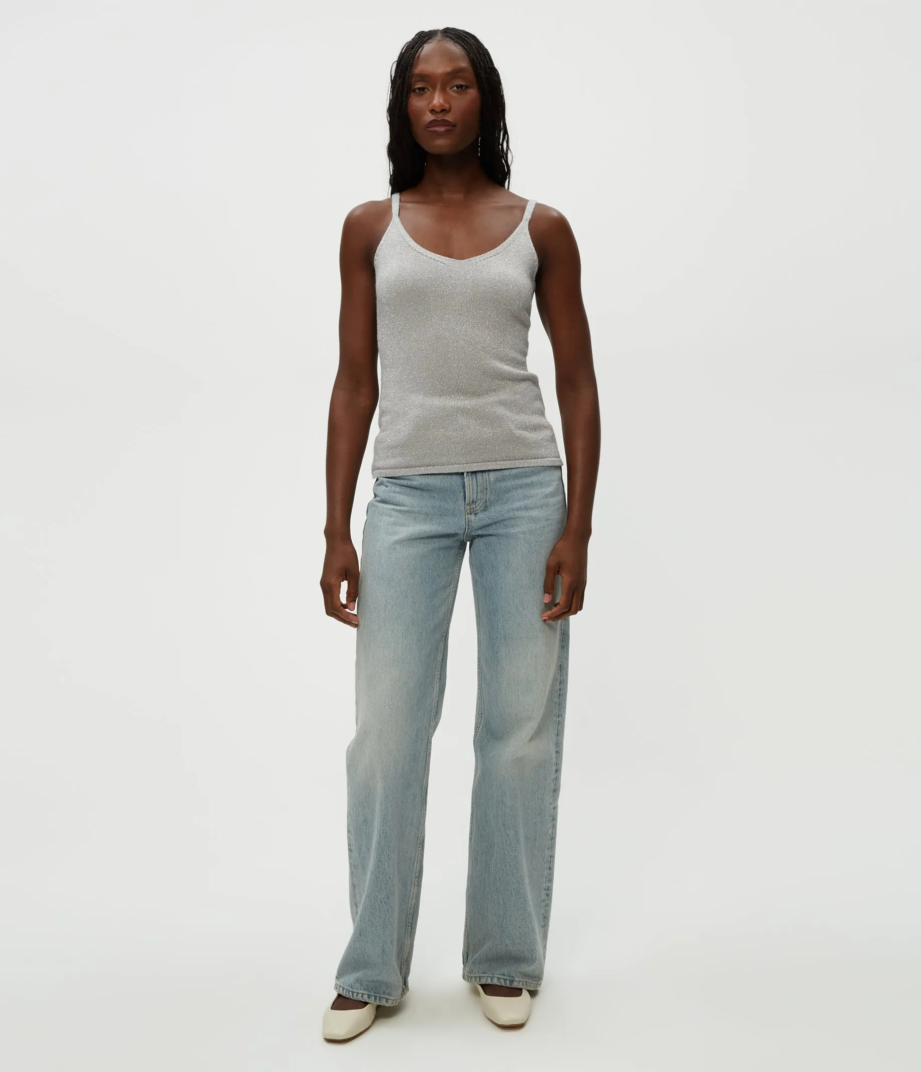 Nomi Metallic Sweater Camisole