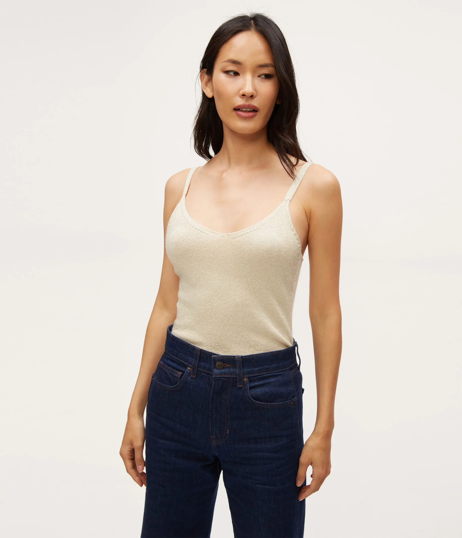 Nomi Metallic Sweater Camisole