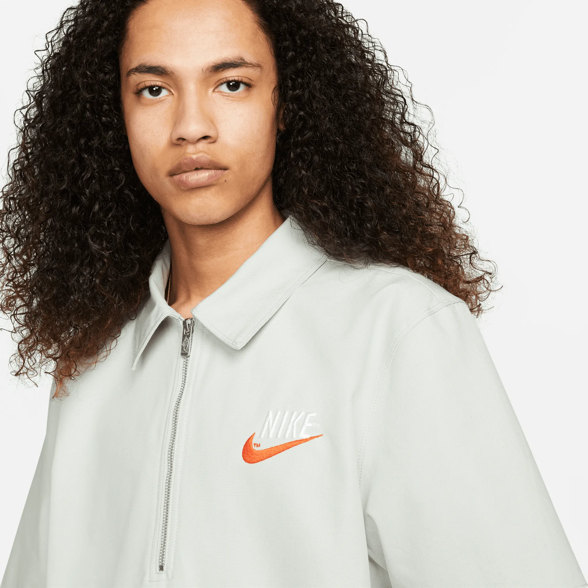 NSW Zip Overshirt DM5283-017 Seafoam