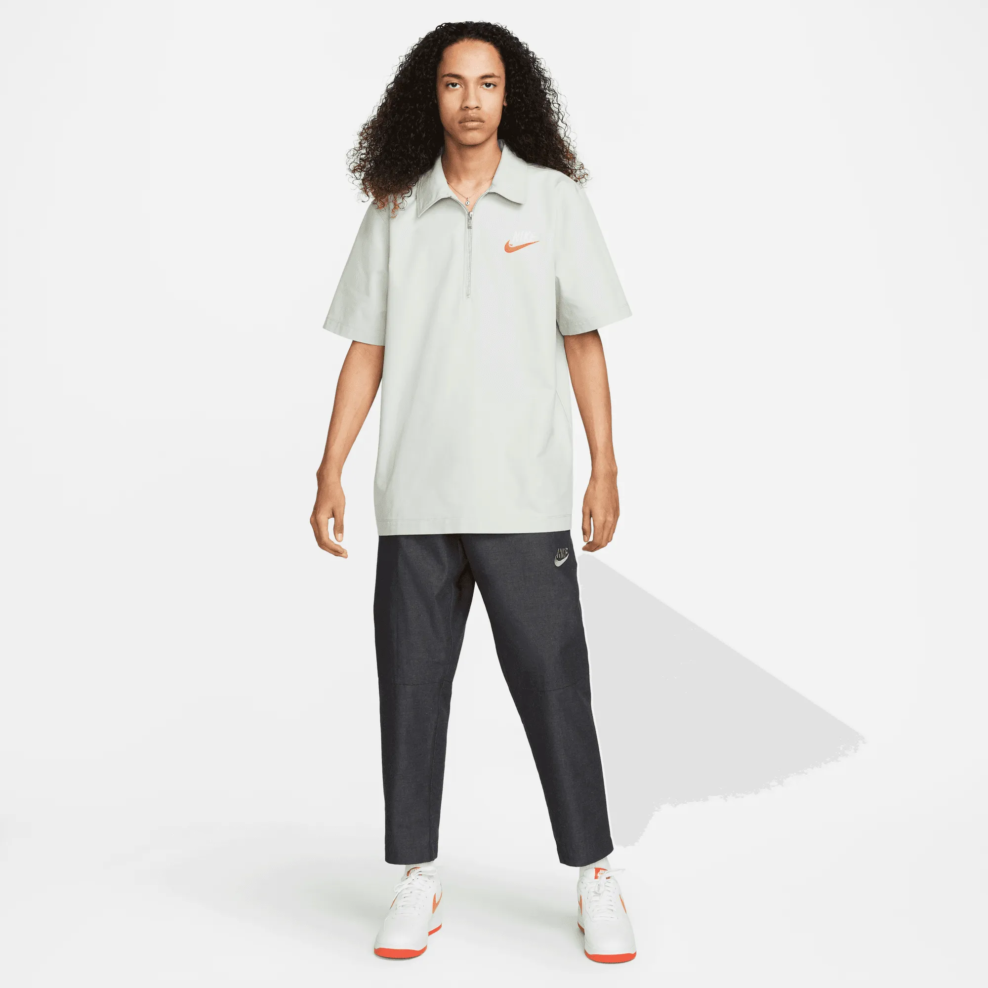 NSW Zip Overshirt DM5283-017 Seafoam