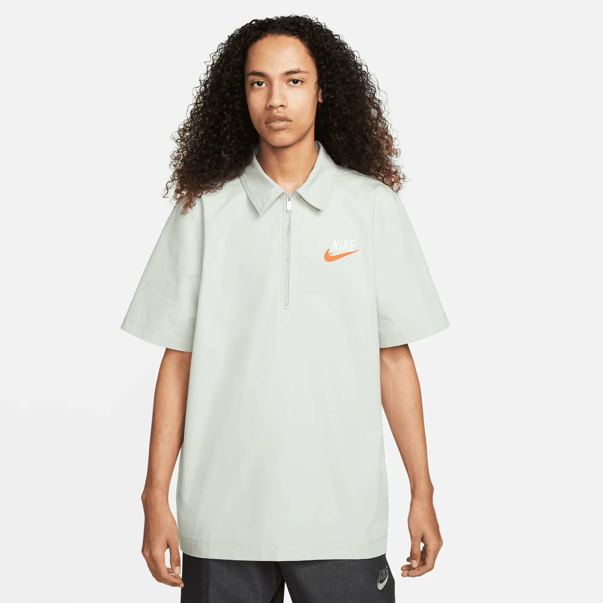 NSW Zip Overshirt DM5283-017 Seafoam