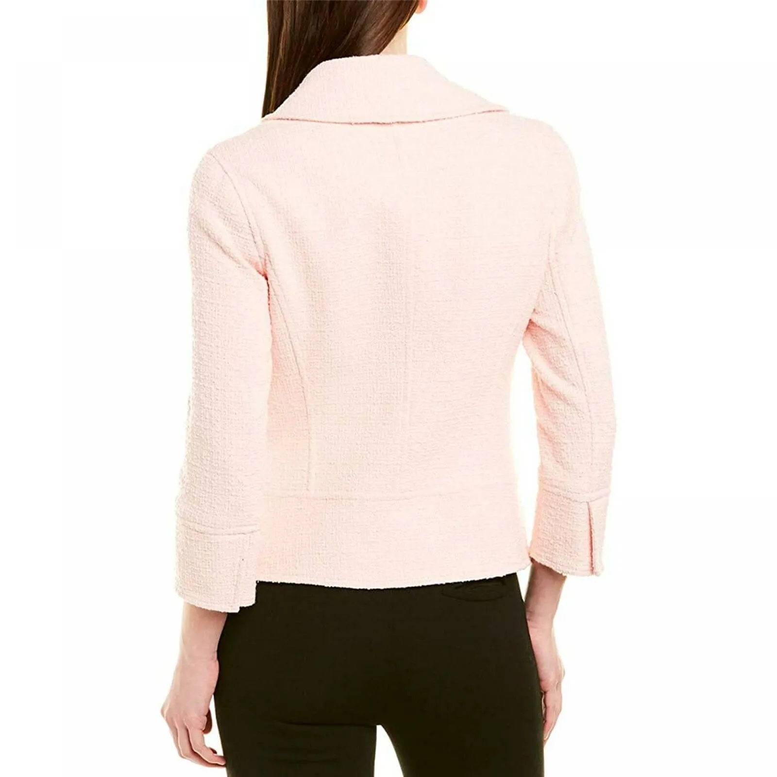 NWT Anne Klein Womens Tweed Snap Front Jacket. 10758436 8