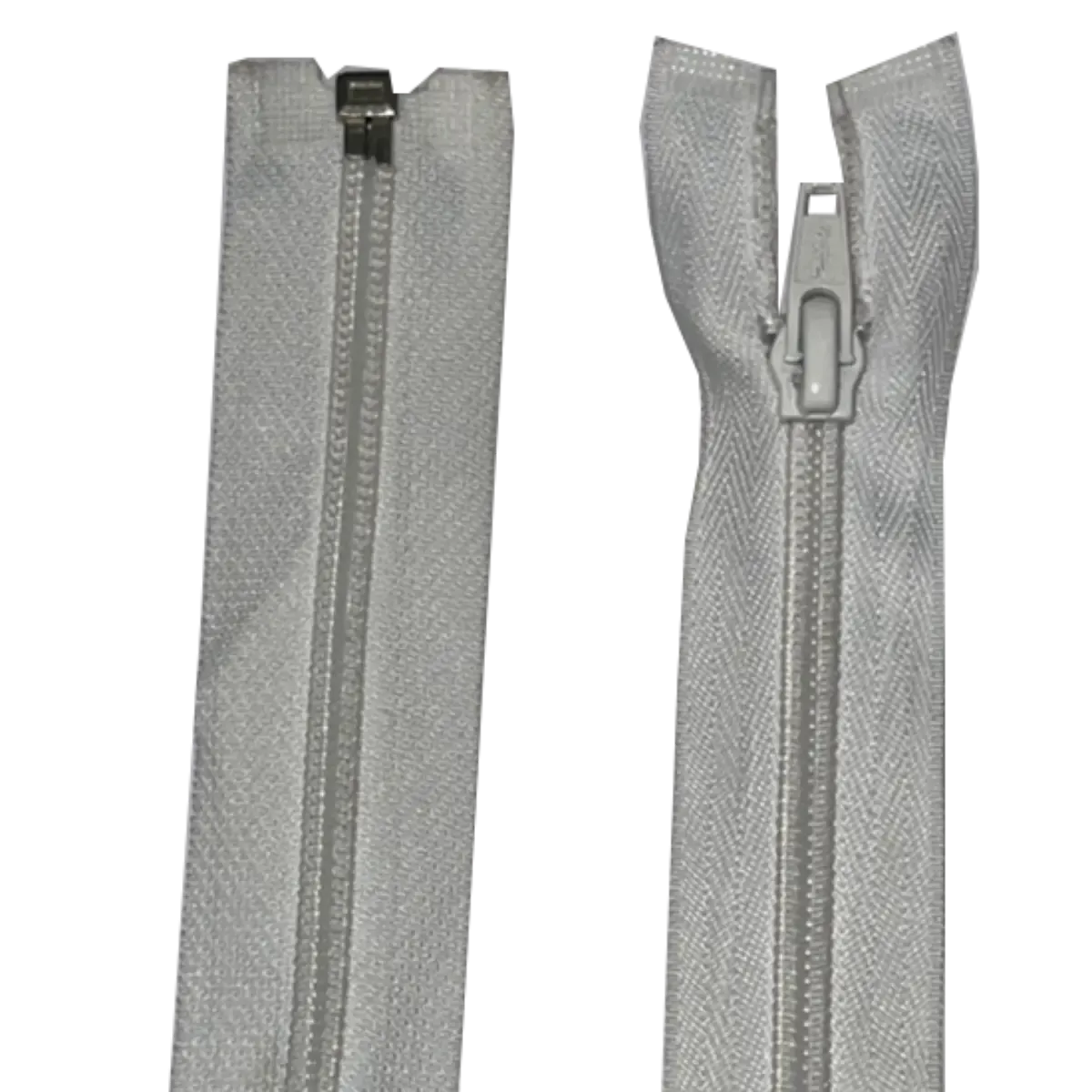 Nylon Open Ended Zip 14" (35cm) With Self Colour Metal Zipper