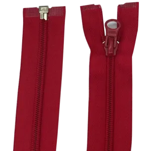 Nylon Open Ended Zip 15" (38cm) With Self Colour Metal Zipper