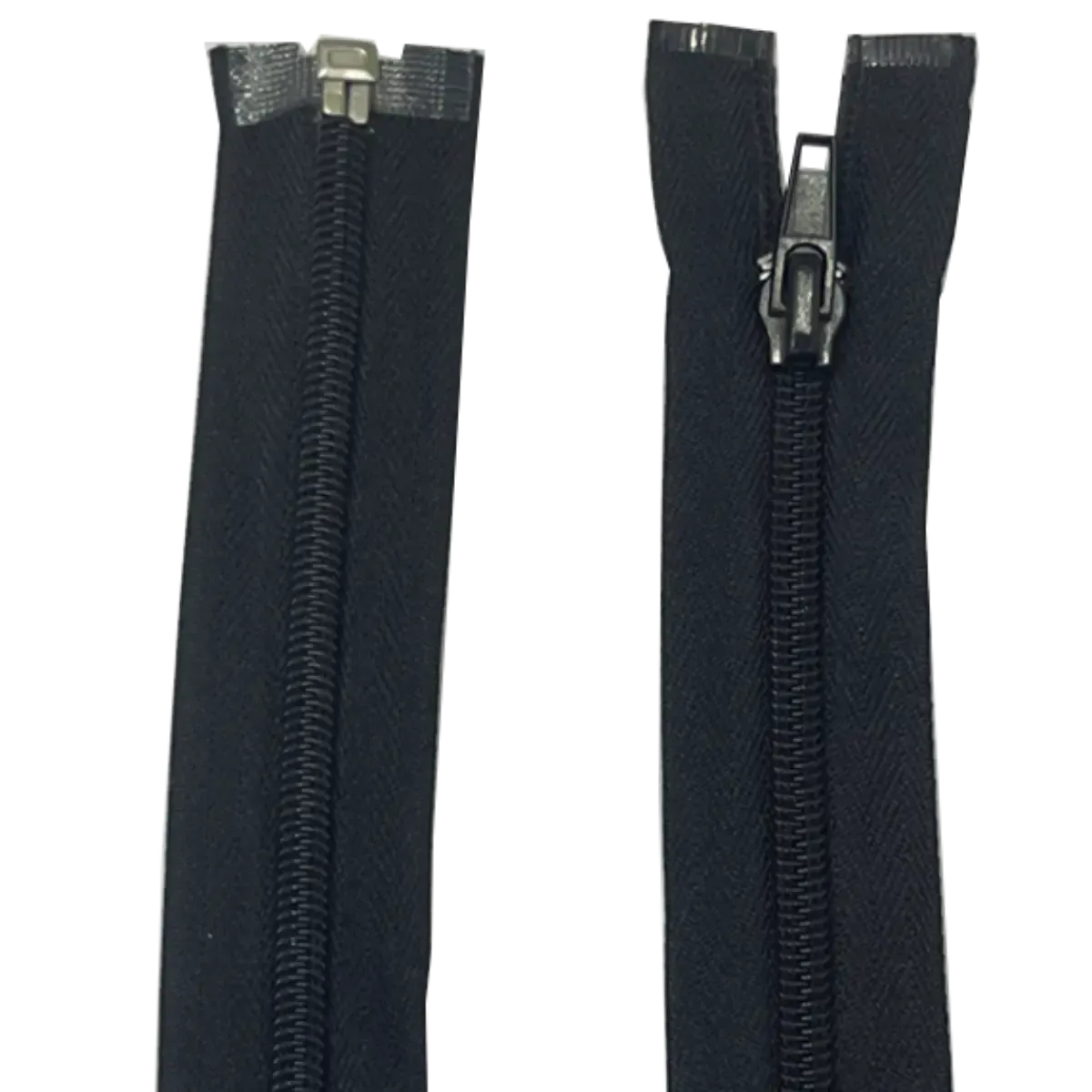 Nylon Open Ended Zip 24" (61cm) With Self Colour Metal Zipper