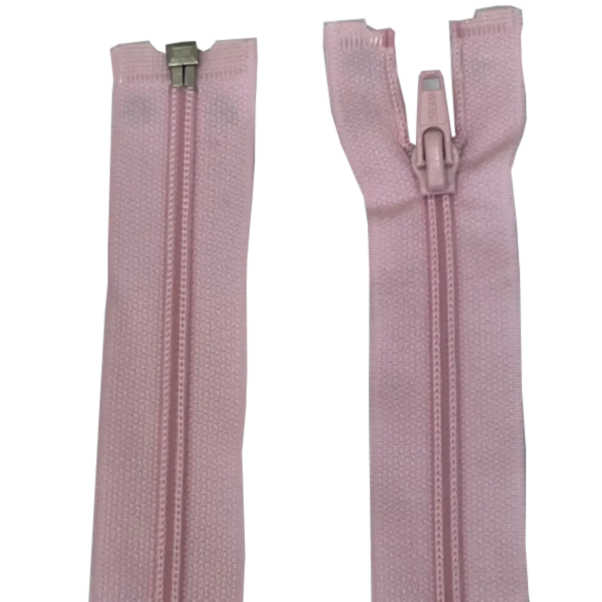Nylon Open Ended Zip 25" (63cm) With Self Colour Metal Zipper