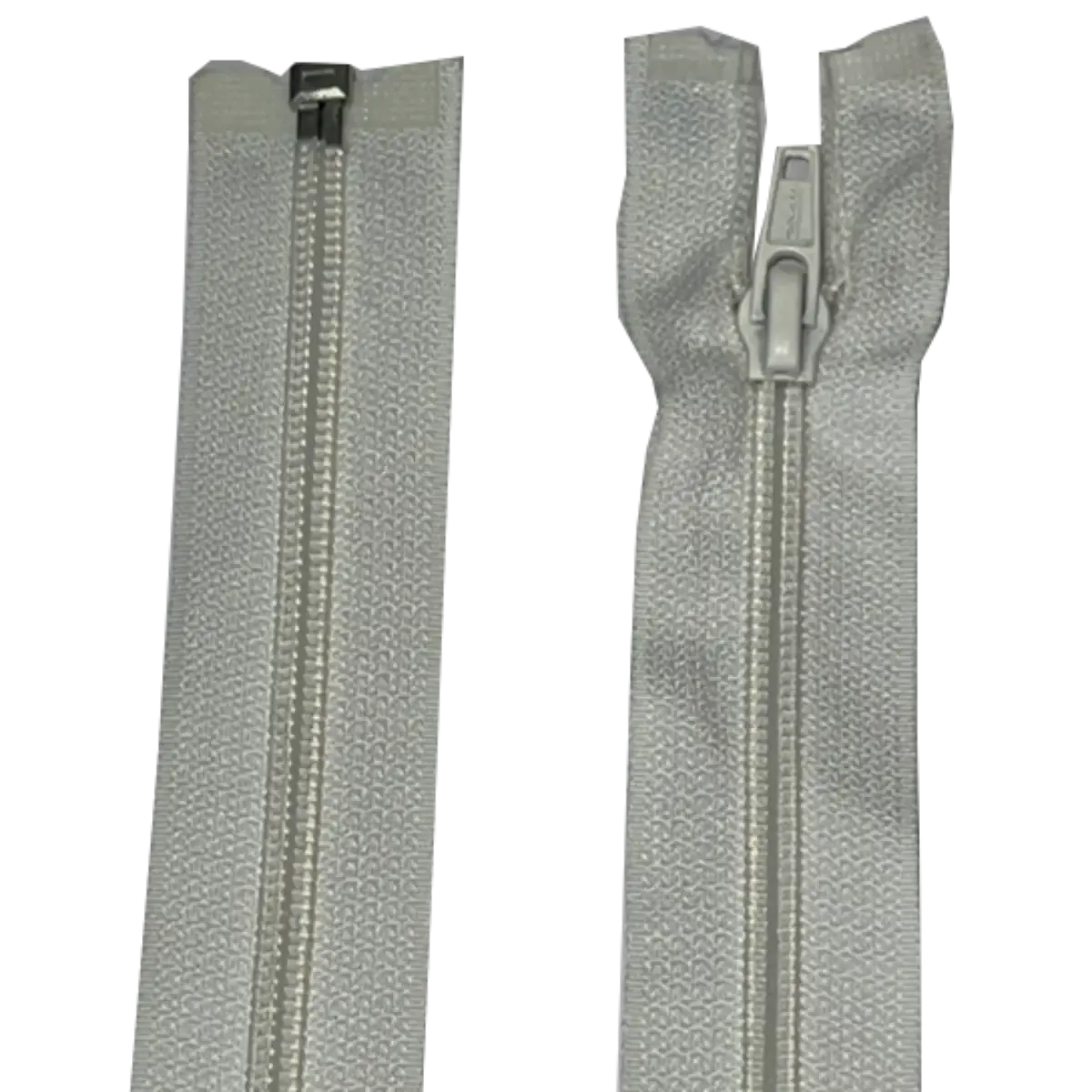 Nylon Open Ended Zip 25" (63cm) With Self Colour Metal Zipper