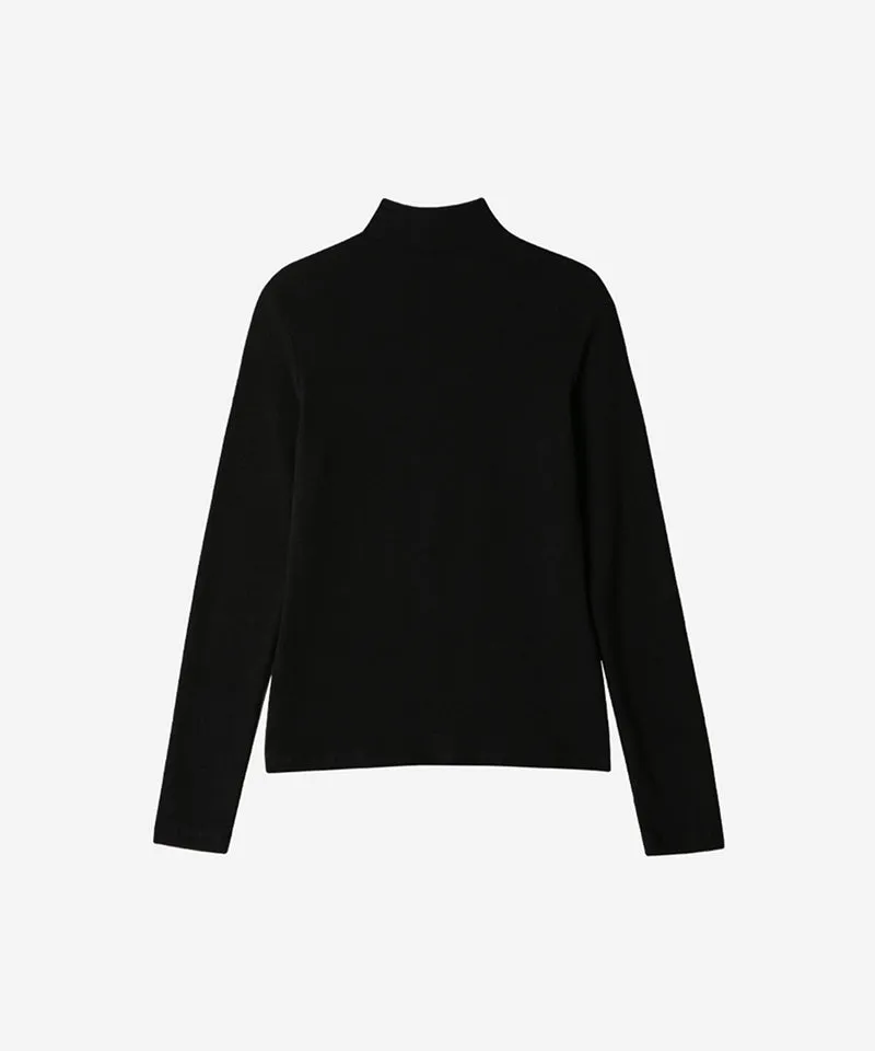 OBER Golf Heating Half Neck T-Shirt - Black