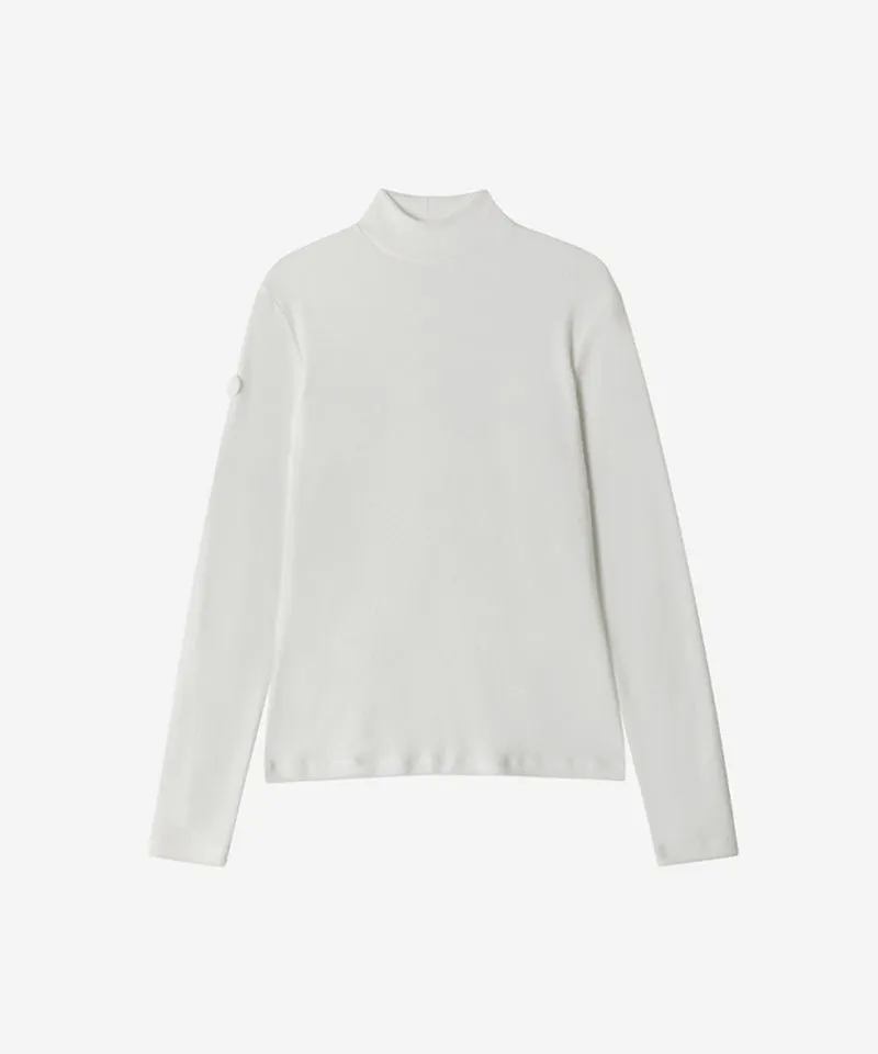 OBER Golf Heating Half Neck T-Shirt - White